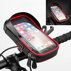Waterproof Rainproof Bicycle Phone Holder Stand Motorcycle Handlebar - VirtuousWares.Store