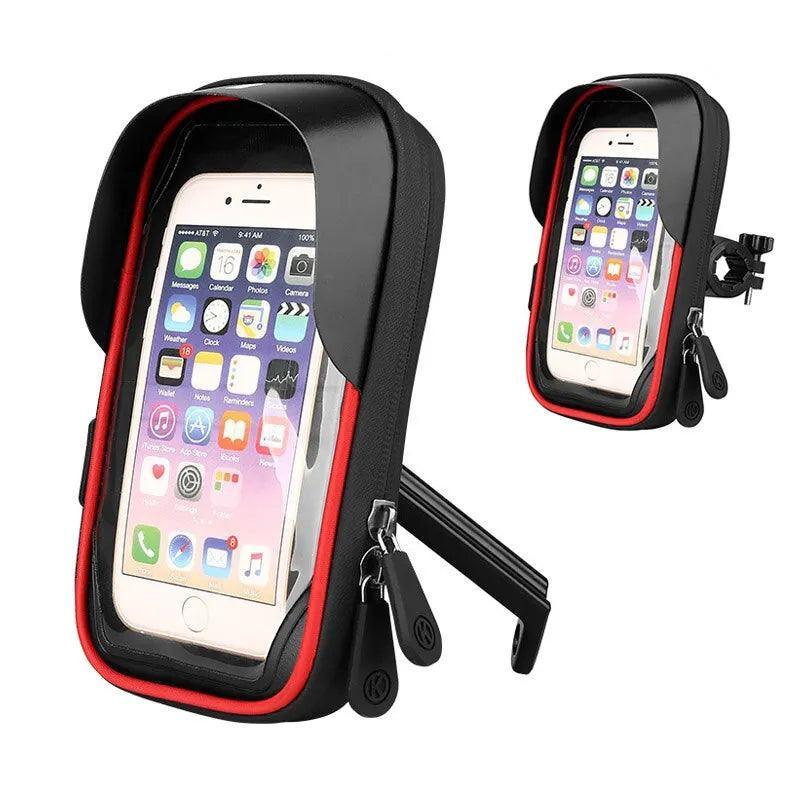 Waterproof Rainproof Bicycle Phone Holder Stand Motorcycle Handlebar - VirtuousWares.Store