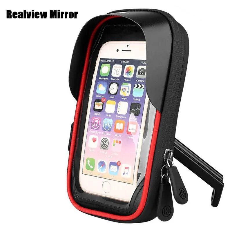 Waterproof Rainproof Bicycle Phone Holder Stand Motorcycle Handlebar - VirtuousWares.Store