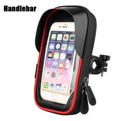 Waterproof Rainproof Bicycle Phone Holder Stand Motorcycle Handlebar - VirtuousWares.Store