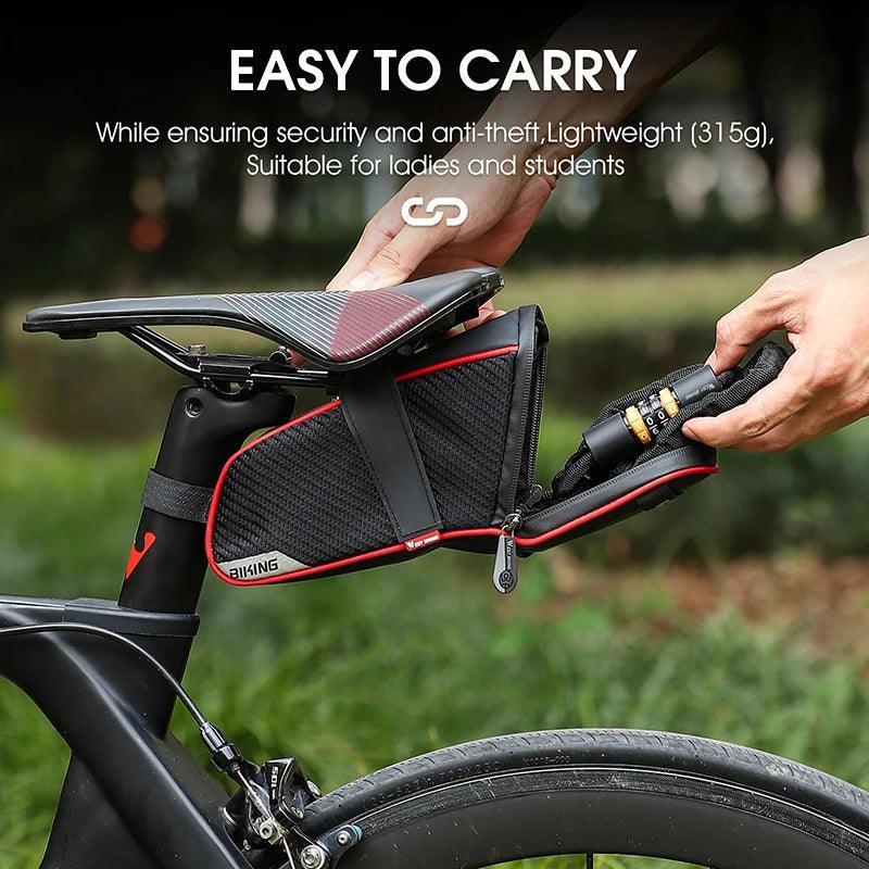 WEST BIKING Anti-theft MTB Road Bike Password Lock Portable Safety - VirtuousWares.Store
