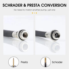 WEST BIKING Mini Bicycle Pump 100Psi Portable Schrader Presta Valve - VirtuousWares.Store