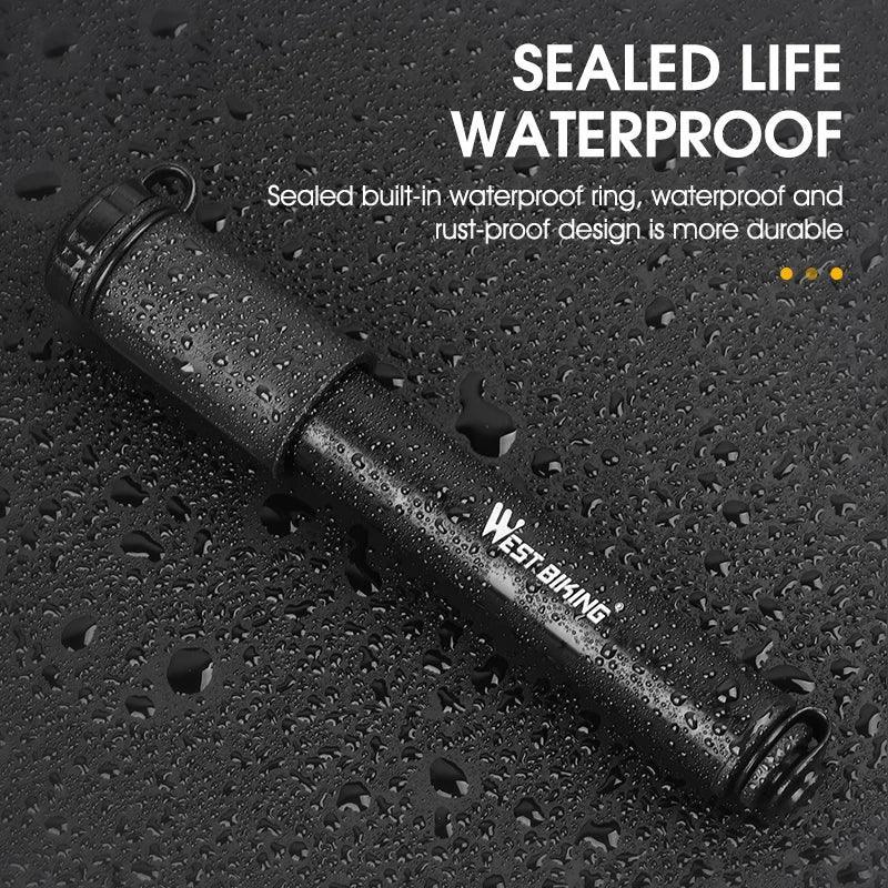 WEST BIKING Mini Bicycle Pump 100Psi Portable Schrader Presta Valve - VirtuousWares.Store