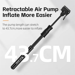 WEST BIKING Mini Bike Pump Aluminum Alloy Bicycle Hand Air Pump Tire - VirtuousWares.Store