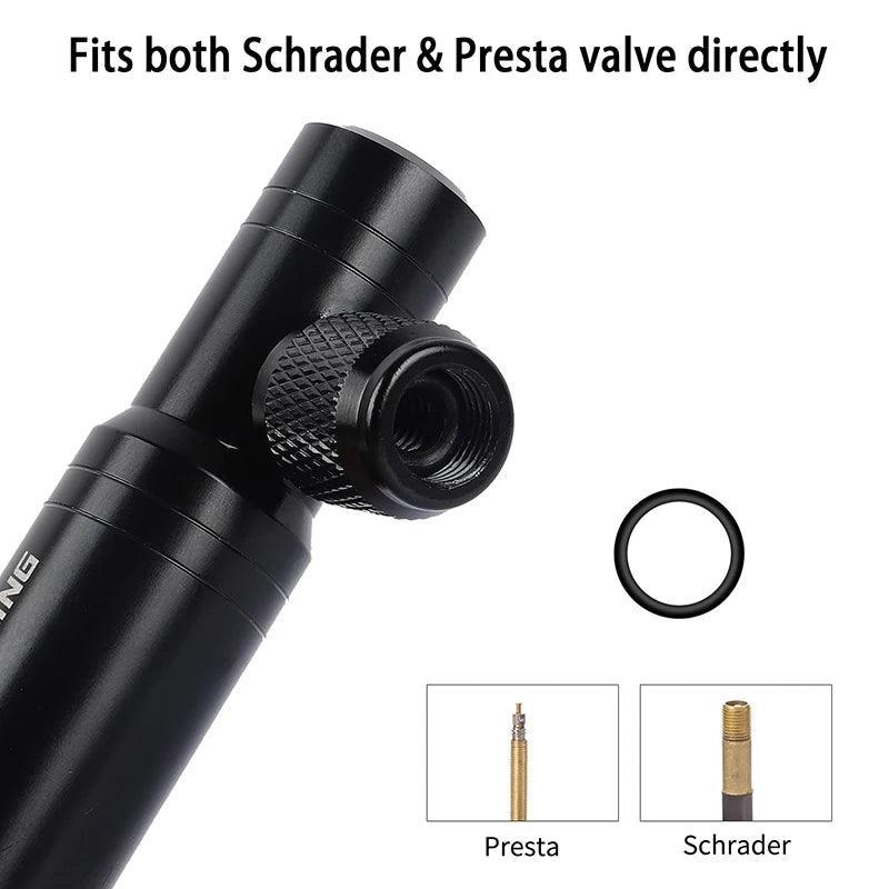 WEST BIKING Mini CO2 Bike Pump CO2 Inflator Pump Presta & Schrader - VirtuousWares.Store