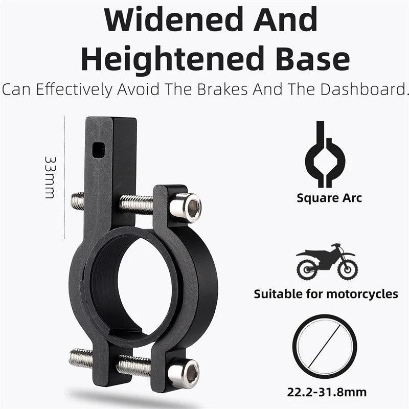 WEST BIKING Phone Holder Motorcycle Electric Scooter Cellphone Stand Aluminum Alloy CNC Smart Phone Bracket Bicycle Accessories - VirtuousWares.Store