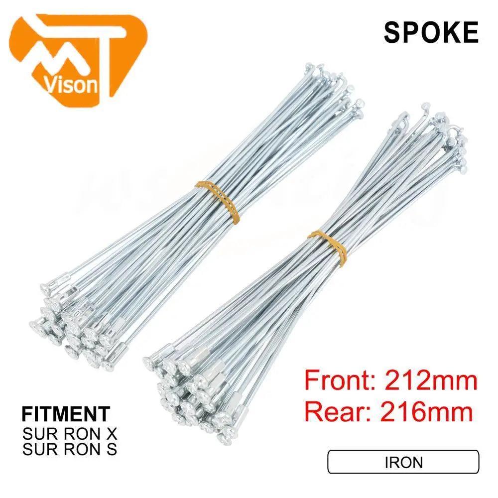 Wheel Spokes Nipples Motorcycle Accessories Iron 212mm Front 216mm - VirtuousWares.Store