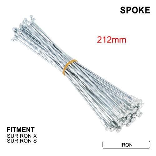 Wheel Spokes Nipples Motorcycle Accessories Iron 212mm Front 216mm - VirtuousWares.Store