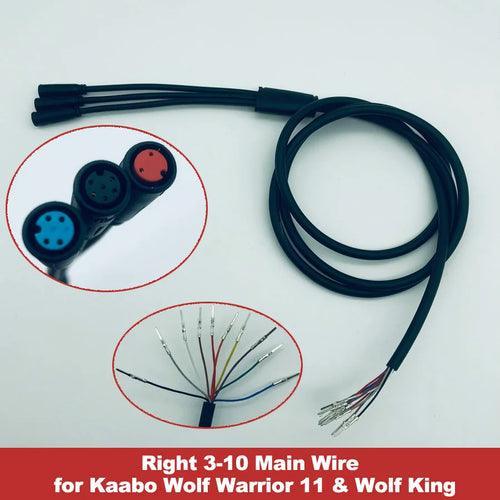 Wolf GT Main Wire Cables Mainline TFT Minimotors Line for Kaabo Wolf - VirtuousWares.Store
