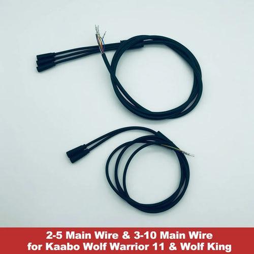 Wolf GT Main Wire Cables Mainline TFT Minimotors Line for Kaabo Wolf - VirtuousWares.Store
