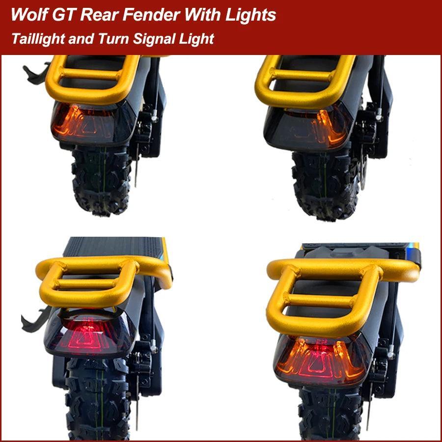 Wolf GT Rear Fender with Taillight Turn Signal Light Turning Mudguard - VirtuousWares.Store