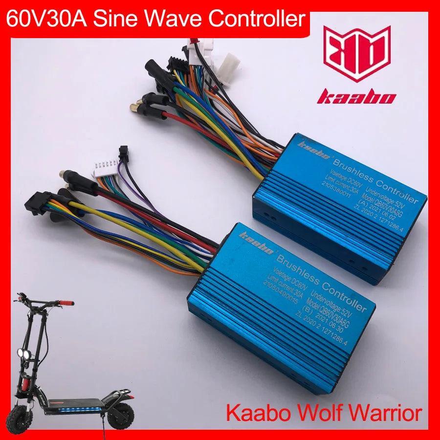 WW 60V30A Sine Wave Brushless Controller 1200W Hall Motor Kaabo Wolf - VirtuousWares.Store