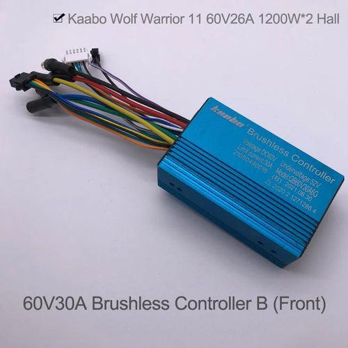 WW 60V30A Sine Wave Brushless Controller 1200W Hall Motor Kaabo Wolf - VirtuousWares.Store