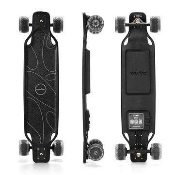 [USA DIRECT] Maxfind Max5 PRO Electric Skateboard 36V 4.4AH SamsungBattery 650W*2 Dual Motors 90MM/3.5Inch Tires 25-35KM Max Mileage 100KG Max Load - VirtuousWares:Global